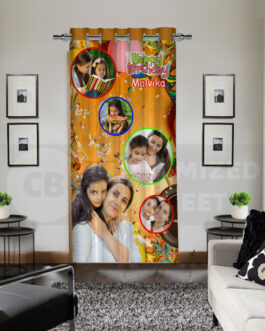 Personalized Curtains Drapes Happy Birthday Collage