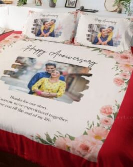 Photo Bedsheet For Couple Printed Premium