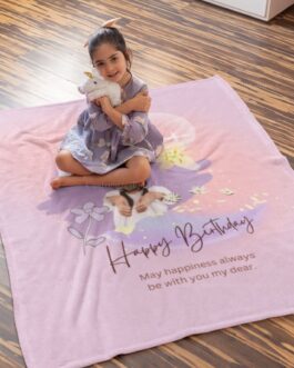Customized Birthday Photo Blanket – Personalized Gift for Kid